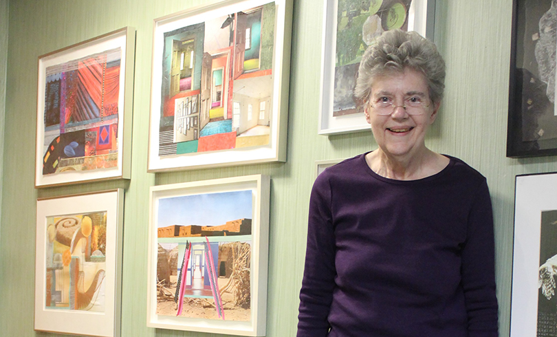 Carol O'Neill and her collages