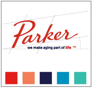 Visual concept of the Parker logo