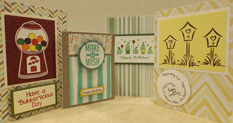 Beautiful, colorful greeting cards